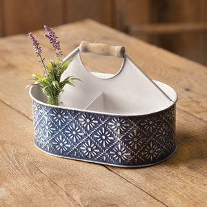 Navy Floral Caddy