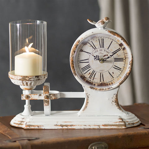 Candle Holder and Clock