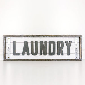 Shiplap Laundry Sign